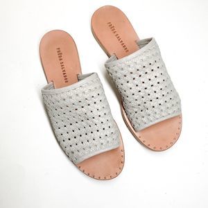 Freda Salvador Cream Woven Sandals